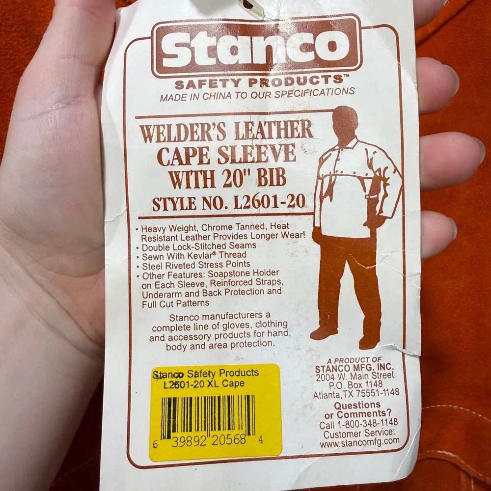 Stanco Welder Leather Cape Sleeve 20